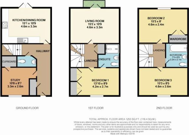  Image of 3 bedroom Town House for sale in Eden Chase Edenbridge TN8 at Eden Chase, Edenbridge, TN8