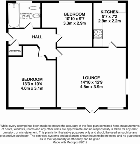  Image of 2 bedroom Flat to rent in Cliff Villa Court Wakefield WF1 at Cliff Villa Court, Wakefield