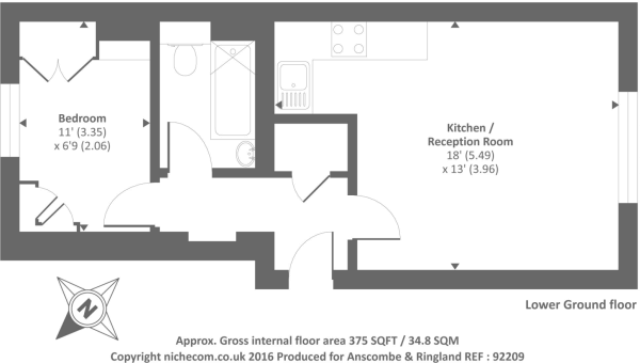  Image of 1 bedroom Terraced house for sale in Porchester Terrace North London W2 at Porchester Terrace,London, W2