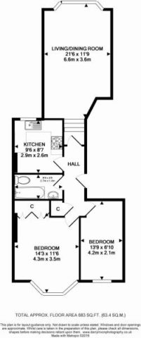 Image of 2 bedroom Flat for sale in Coombe Road Croydon CR0 at Coombe Road, Croydon